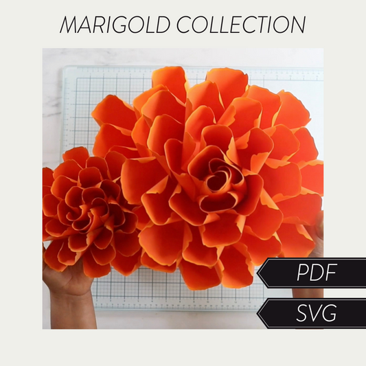 Paper Marigold Collection SVG/PDF