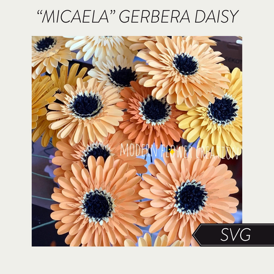 Mini Paper Gerbera "Micaela" SVG